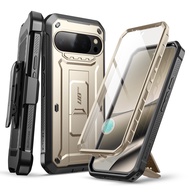 เคสสำหรับ Google Pixel 10 Pro XL เคสพร้อมฟิล์มป้องกันหน้าจอด้วงยูนิคอร์น Pro คลิปหนีบเข็มขัดขาตั้งใน