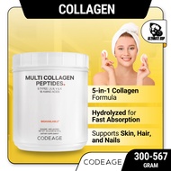 Codeage, Multi Collagen Peptides Powder, 5-in-1 Collagen Formula, Hydrolyzed Collagen, Unflavored, 3
