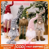 5PCS Christmas Faceless Gnome Doll 43cm Santa Plush Long-Legged Striped Hat Knitted Handmade Decorat