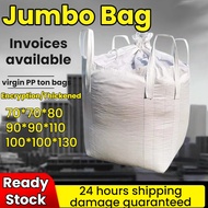 【Raedy Stock】1.3 Ton Jumbo Bag Ton Bag 1 ton Bulk bag Loading Weight Ton bag/Woven Top Open Sand bag