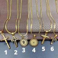 New Design stainless steel necklace pawnable gold original legit women fashion pendants kwintas for men