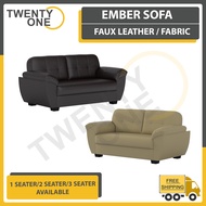 Twentyone EMBER 1/2/3 Seater Sofa In 16 Colours (FABRIC / LEATHER)
