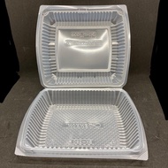 TAPAU - Extra Big Lunch Box [ 50pcs± ] BENXON BX-290 - Disposable PP Plastic Food Box - Chicken Chop Box - BX 290
