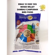 EMAS 10 3320 1KG MIXED MILLET SAMBAU CAMPURAN BIRD FOOD