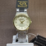 Seiko SXDH04P1 Classic Quartz Analog Stainless Steel Bracelet Date Ladies' Watch
