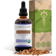 Echinacea Root USDA Organic Tincture | Alcohol-Free Extract, High-Potency Herbal Drops, Immune Syste