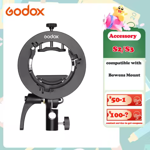 Godox S2 S3 Speedkite Bracket Bowens Mount Flash S-type Holder Bracket for AD200Pro AD400Pro II Spee