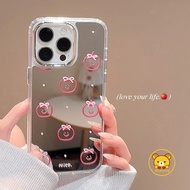 Apple Pattern Mirror Casing For Realme 14 14X 13 12 11 Pro Plus 12X 11X 9 2 9i 7i Note 60 Narzo 50A 