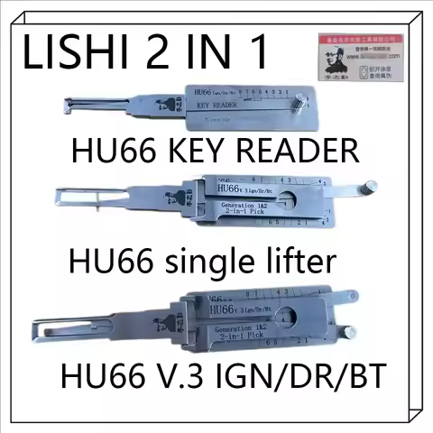 2026 NEW 2 IN 1 LISHI LOCKSMTH TOOL HU66 KEY READER HU66 signal lifter HU66 V.3 IGN/DR/BT TOOL