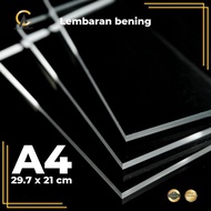 GR43 Lembaran Akrilik A4 / Lembaran Acrylic A4 / Akrilik Bening /