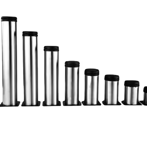 1Pc 5CM-35CM Furniture Adjustable Cabinet Legs Stainless Steel Furniture Legs Cabinet Table Sofa Bed