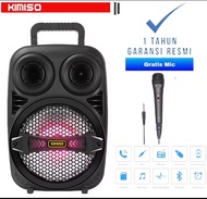 PALING LARIS SALON AKTIF MP3 MP4 UKURAN BESAR 8 INCH KMS 7801 FREE MIC DAN REMOTE SPEAKER BLUETOOTH