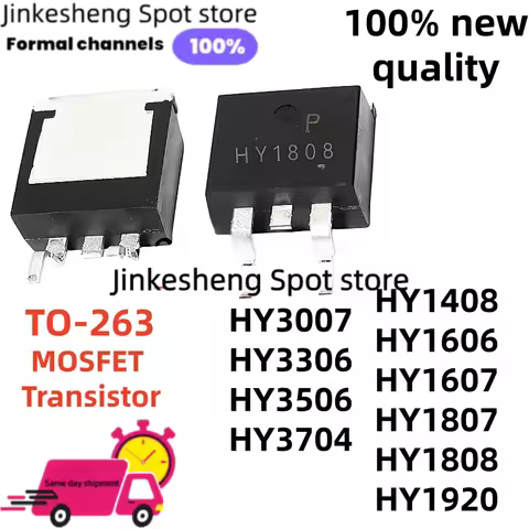 10pcs HY1607 HY1808 HY3506 HY3704 TO-263 HY1807 HY3007 HY1408 HY1920 HY3306 HY1606 MOSFET Transistor