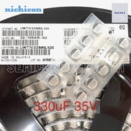 10ตัว C 330uF 35V Nichicon E-Cap WT Series SMD Electrolytic Capacitor ตัวเก็บประจุ เกรดดี -55°C to +