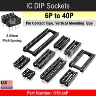 IC Sockets 6P 8P 14P 16P 18P 20P 24P 28P 32P 40P