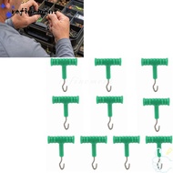 REFINEMENT 10 Pcs Hook Fishing Baiting Rig Tool, Stainless Steel T Shape Handle Fishing Baiting Rig 