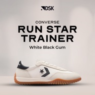 Converse Run Star Trainer White Black Gum 100% Original Casual Sneakers for Men and Women Original C