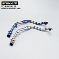 For Grom MSX125 MSX 125 Motorcycle Exhaust System Front Header Link Connect Tube 2013-2018 Exhaust F