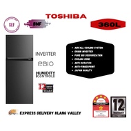 [DELIVERY KLANG VALLEY ONLY] TOSHIBA 2 DOOR FRIDGE 360L GR-RT416WE-PMY