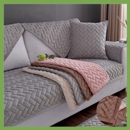 Plush Sofa Cushion Thickened Sofa Cover Sofa Mat Universal 1/2/3/4/ Seater Sarung Sofa L Shape Slipcovers Couch Cover