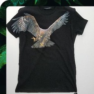Neil Barrett Eagle Print T-Shirt for Men in Black