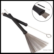 Wire Drum Stick Wire Brush Broom Jazz Cajon Pair