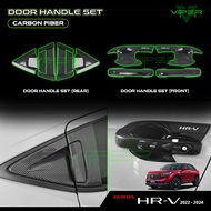 Honda HR-V HRV 2022 - 2025 Carbon Door Handle Set Bowl Cover Trim Accessories Fiber Bodykit 2023 202