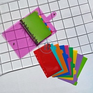 Bindermu Divider Rainbow Plastic Divider READY 20ring A5 26ring B5 6ring A6 6 holes B5 hole