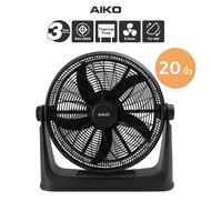 AIKO TF-20C สีดำ พัดลมตั้งโต๊ะ 20 นิ้ว AIR CIRCULATOR HIGH-VELOCITY 20”