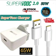 SuperVooc SUPERDart 65W Charger 33W Turbo Charge  With Cable MicroUsb & Type-C