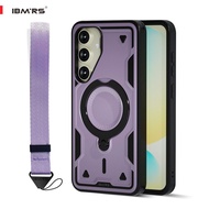 For Samsung A14 /A15/A25/A35/A55 5G Case,Magsafe Kickstand Cover, Military Protection Lanyard