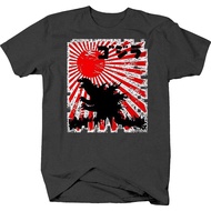 Men's Cotton T-Shirt Japan Tokyo Godzilla Monster JDM Sun T Shirt For Men 4Xl , 5Xl , 6Xl 【D5】