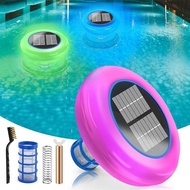 [jwerlyday]Auto Switching LED Night Light with Replaceable Filter Upgraded Solar Pool Lonizer Ionize