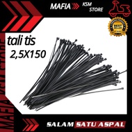 CABLE TIES 2.5 3, 150 (BLACK) PRICE PER 10 PIECES - KREK KRETEK ROPE TIS CABLE TIES 150cm MAFIA KSM 