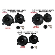 King Car Audio For~TOYOTA / HONDA / NISSAN Plug & Play OEM 6.5" BassMid 300w / 2-Way Coxial 280w Spe