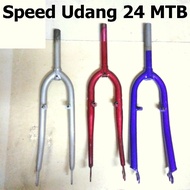 24 Inch Mountain Bike MTB City Bike Bicycle Fork Speed Udang Basikal MTB 24 Inci