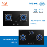 ROBAM - 2 / 3 Burners Flexible Cut-Out Gas Hob with Fire Cube Technology | 9B6H20 / 9B6H31