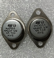 1SET TRANSISTOR JENGKOL 2N3055 MJ2955 JENGKOLAN 2955 3055 ST MALAYSIA