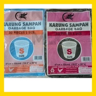 Garbage Bag Small Size 47cm x 54cm [18.5" x 22"] /Rubbish Bag / Trash Bag /Plastic Bag Sack/Garung S