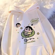 Cartoon Crayon Shin Chan Anime Printed Hoodie Women's Autumn and Winter Ins Fashion Loose Casual Cou