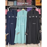 SILAHKAN ORDER FARAH ONE SET FRENCH KHIMAR SETELAN ROK CRINKLE AIRFLOW