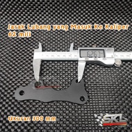 Breket Bracket Dudukan Pangkon Cakram depan Sonic New 150 Kaliper 2piston RCB S Series Nissin Samura