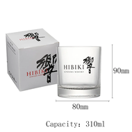 【A Happy】 Hibiki Japanese Whiskey Crystal Glass Bourbon Brandy & Cognac  Bar Rock Cup Color Box Gift