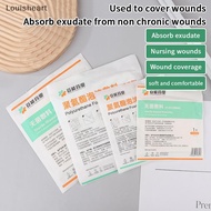 【Louisheart】 1Pc Wound Dressing Pads High Absorbent Exudate Non-Sti/Self-adhesive Medical Sterile Wo