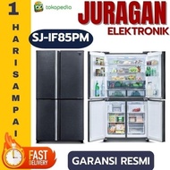 Sharp SJ-IF85PM-DS Kulkas 4 Pintu J-tech Inverter 590 Liter Hybrid