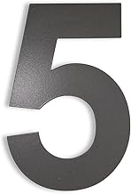 KTC-HOME - Premium House Number Iron Glimmer with Mounting Material - Powder Coated - Arial - Height