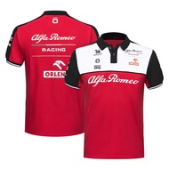 2025 New F1 Racing Suit + Alfa Romeo Racing  F1 Jersey + Summer Men&Women Short Sleeve Polo Shirt