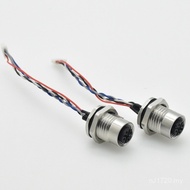 ((Front Lock m12 Aviation Connector M12-5PG9 Female Socket Socket Core) Connector Stainless Steel Wa