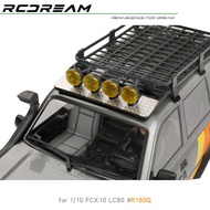 Rcdream Simulation Vehicle stainless steel plate at the front of the luggage rack For 1/10 FCX10 LC8