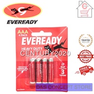 EVEREADY AAA/AA Battery 1015 BP4 Heavy Duty R6 Batteries 4pcs per card